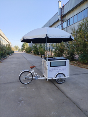 Snack Food Ice Cream Pousser le chariot Tricycle équipement de cuisine sur mesure avec roues