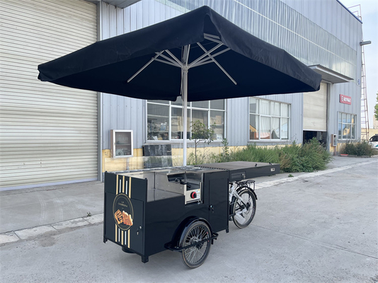 Tricycle alimentaire électrique à panneau solaire pour une utilisation facile et pratique 277*210*70cm