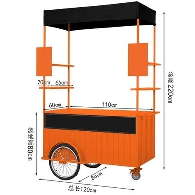 Australie Scooter Food Cart Tricycle avec matériau de soja et taille compacte