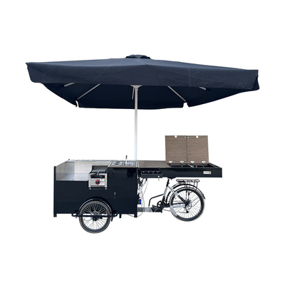Voiture de café mobile avec vélo technique et roues arrière de 24 pouces de Glory Coffee