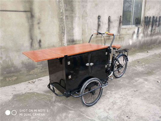 Appareil de remorque de panier de café en acier inoxydable pour vélo en plein air et tricycle de vente de rue