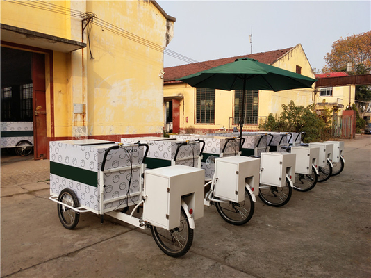 Carton alimentaire tricycle personnalisé pour la bonne vente de café Vending Café vélo