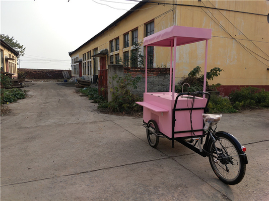 Chariot alimentaire tricyclique personnalisé abordable et facile à trouver pour les vendeurs de café