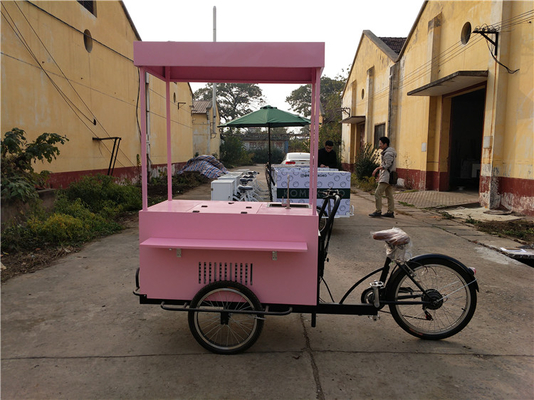 Chariot alimentaire tricyclique personnalisé abordable et facile à trouver pour les vendeurs de café
