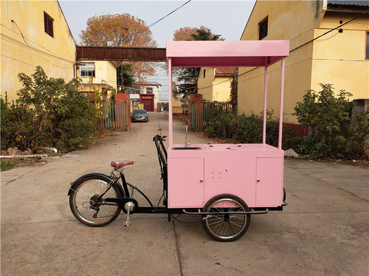 Chariot alimentaire tricyclique personnalisé abordable et facile à trouver pour les vendeurs de café