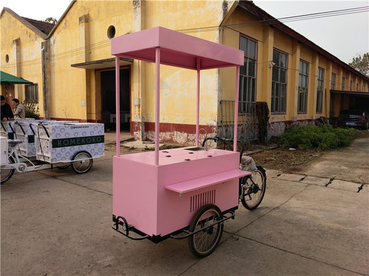 Chariot alimentaire tricyclique personnalisé abordable et facile à trouver pour les vendeurs de café