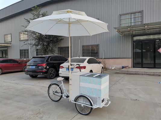 Chariot-remorque à vélo à tension 220V/380V pour vendre des glaces et des fruits frais