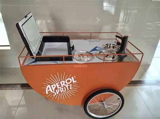 Bicicleta de café à 3 roues de haute productivité pour le kiosque de café et de thé mobiles de rue