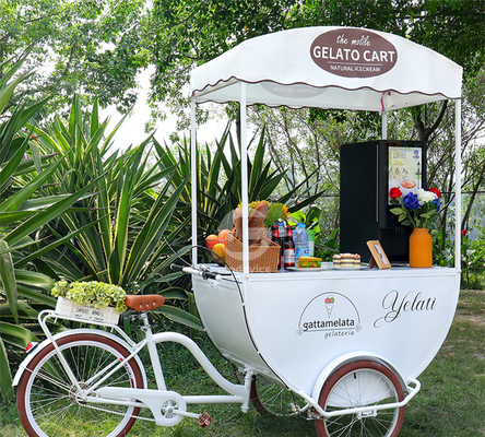 200*90*230cm Petits chariots de vente de hot-dogs parfaits pour vendre des collations sur les stands de plage