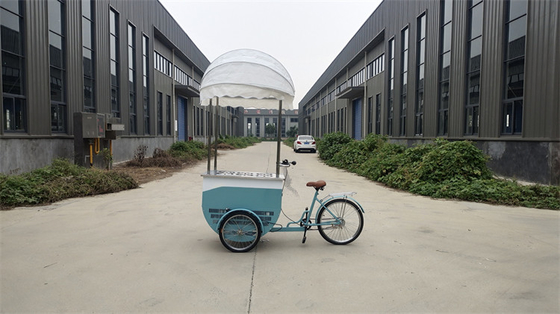 Vélo de congélation pour crème glacée à la couleur personnalisée