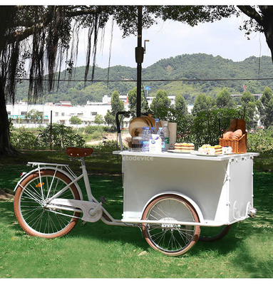 Découvrez la culture alimentaire de Los Angeles avec des chariots alimentaires tricycliques à haute productivité de 100 kg de capacité