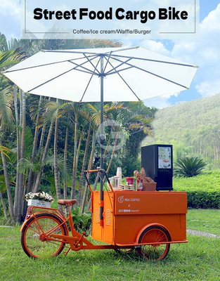 150*70*230cm chariots de nourriture à tricycle L'expérience de saveur ultime dans le comté de Los Angeles