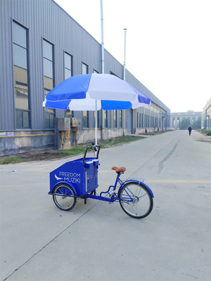 Capacité de charge de 70 kg Pédale électrique Chariot de vélo à trois roues avec service personnalisé