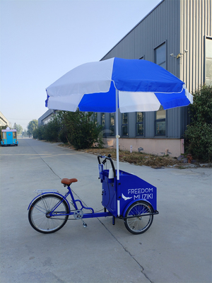 Capacité de charge de 70 kg Pédale électrique Chariot de vélo à trois roues avec service personnalisé