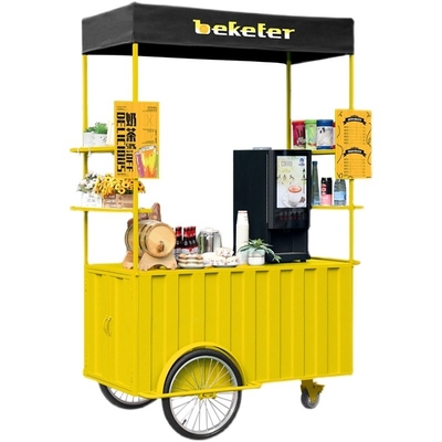 Marché des États-Unis personnaliser les glaces à vélo chariots alimentaires avec une capacité de 100 kg