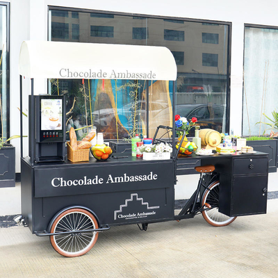 Marché des États-Unis personnaliser les glaces à vélo chariots alimentaires avec une capacité de 100 kg