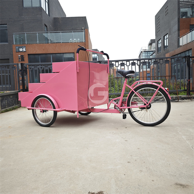 Juices mobiles vendant des chariots à trois roues pour la livraison de café et de pizza