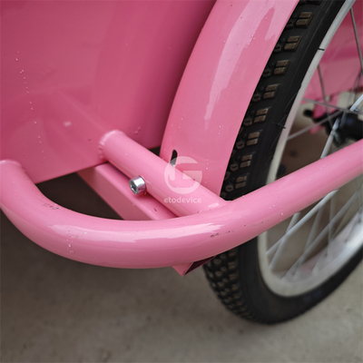 Chariot de vente alimentaire personnalisé pour les fruits et les fleurs à haute productivité sur le tricycle de rue
