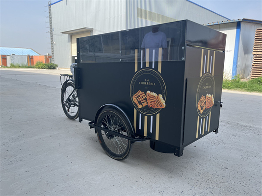 Chariot de vélo en plein air avec espace de chargement et construction en acier inoxydable 304