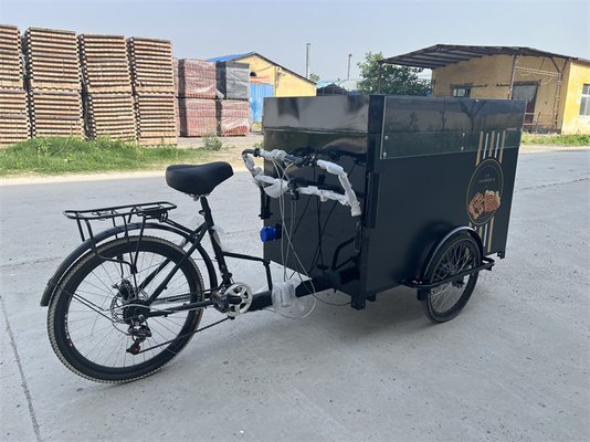 Chariot de vélo en plein air avec espace de chargement et construction en acier inoxydable 304