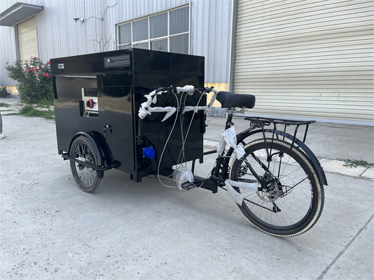 Chariot de vélo en plein air avec espace de chargement et construction en acier inoxydable 304