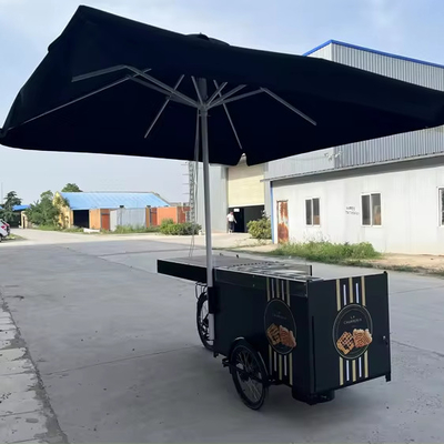 Chariot de vente en plein air pour le marché des agriculteurs polyvalent et la commodité du shopping