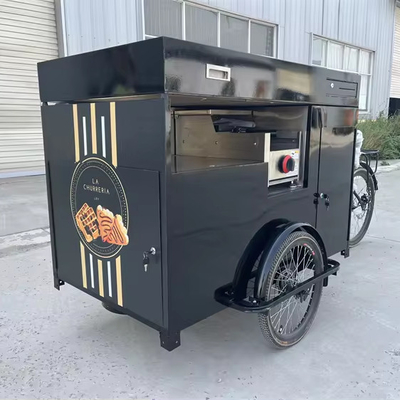 Tricycle mobile de restauration rapide pliable sur mesure pour la vente de collations de fret standard UE