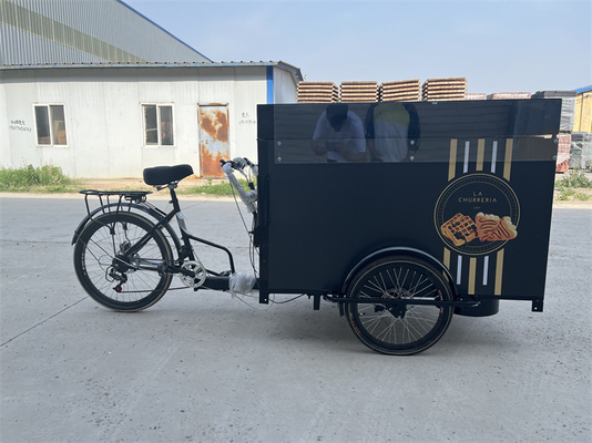 Tricycle électrique mobile de boisson de couleur personnalisée pour la vente de fast-food et de panier de café