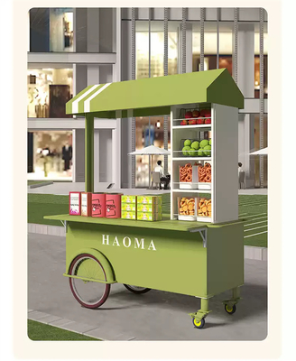 Chariot de vente alimentaire multi-fonctionnel pour le café et les glaces