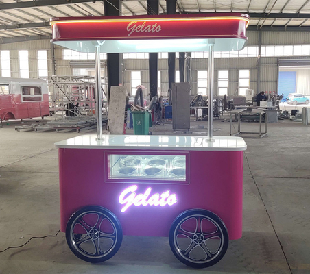 chariots de poussée de crème glacée de design mobile à vendre