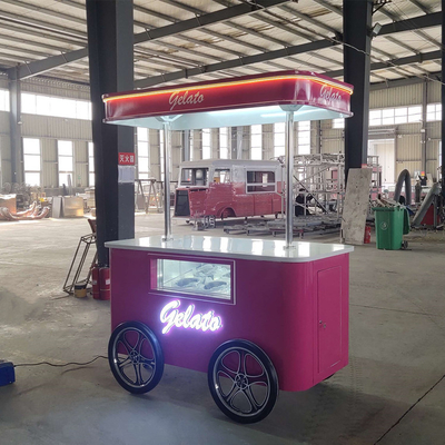 chariots de poussée de crème glacée de design mobile à vendre