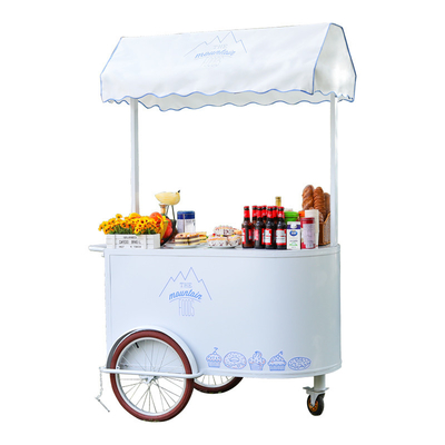Vélo de café chariot de poussée tricycle personnalisable pour le café mobile