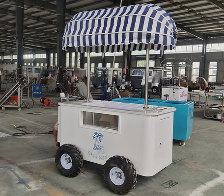 L'expérience ultime de la crème glacée à la pâte molle: chariots de restauration pour les camionnettes extérieures