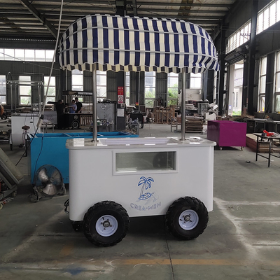 L'expérience ultime de la crème glacée à la pâte molle: chariots de restauration pour les camionnettes extérieures