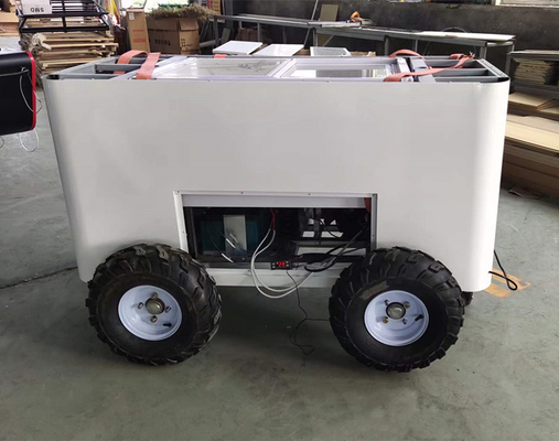 L'expérience ultime de la crème glacée à la pâte molle: chariots de restauration pour les camionnettes extérieures
