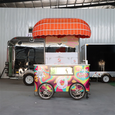 2023 Nouveau design café tricycle vélo panier pour les entreprises mobiles panier glace vélo glace