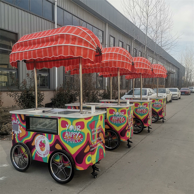 2023 Nouveau design café tricycle vélo panier pour les entreprises mobiles panier glace vélo glace