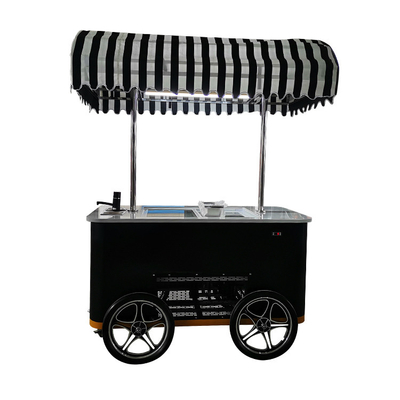 Chariots à café multifonctionnels Chariots alimentaires Chariots alimentaires mobiles pour la crème glacée
