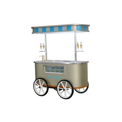 Voiture de crème glacée mobile Mini avec panier de congélation