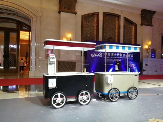 Voiture à glace à poussée mobile avec vitrine