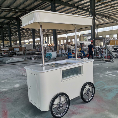 Chariot de crème glacée italien pour l' extérieur