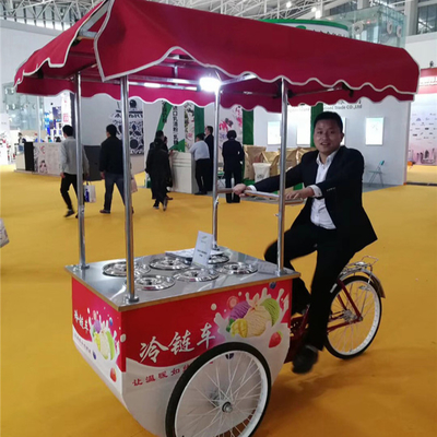 Vente en ligne de fourgonnette de nourriture mobile chariot à glaçons fourgonnette de nourriture glace