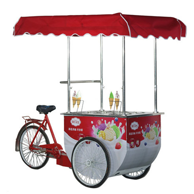 Vente en ligne de fourgonnette de nourriture mobile chariot à glaçons fourgonnette de nourriture glace