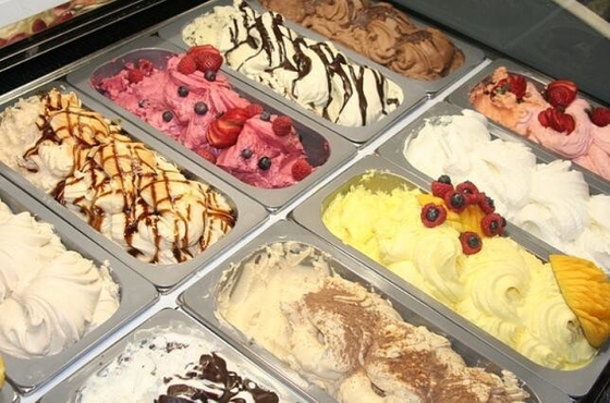 Vente à chaud Display de glace à bas prix Congélateur Chariot de glace italien