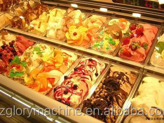 Vente à chaud Display de glace à bas prix Congélateur Chariot de glace italien