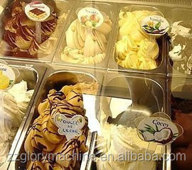 Vente à chaud Display de glace à bas prix Congélateur Chariot de glace italien
