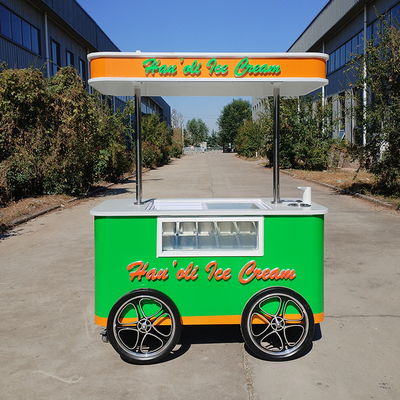 Jekeen personnalisé de la glace pédalant Vending Van de crème glacée vélo alimentaire