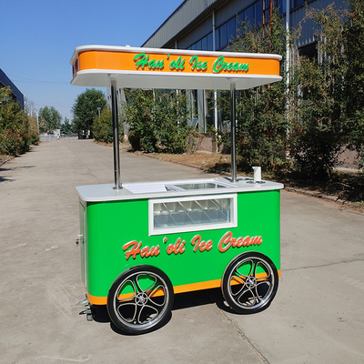 Jekeen personnalisé de la glace pédalant Vending Van de crème glacée vélo alimentaire