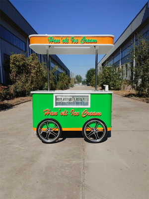 Jekeen personnalisé de la glace pédalant Vending Van de crème glacée vélo alimentaire