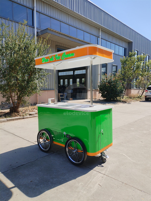 Jekeen personnalisé de la glace pédalant Vending Van de crème glacée vélo alimentaire